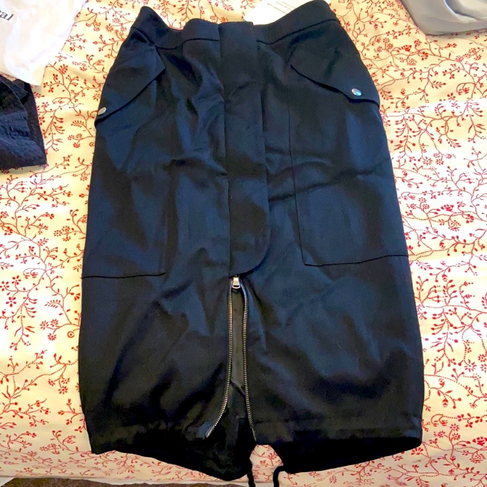 Black Moschino couture tube skirt, high wasted.